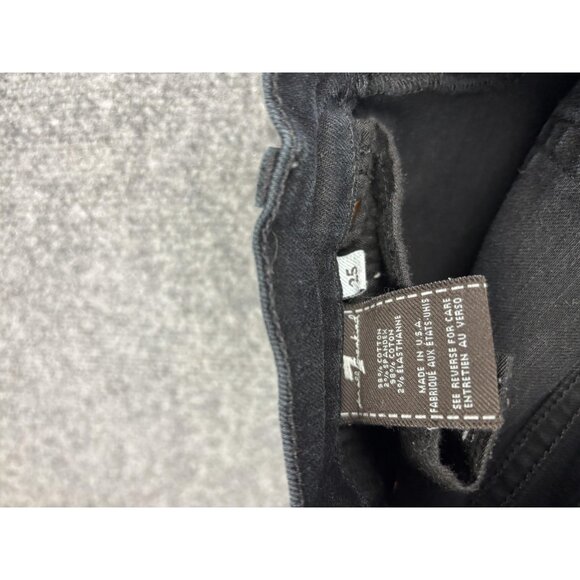 7 For All Mankind Jeans Womens 25 Straight Leg Stretch Denim Pants Made in USA - Picture 8 of 8